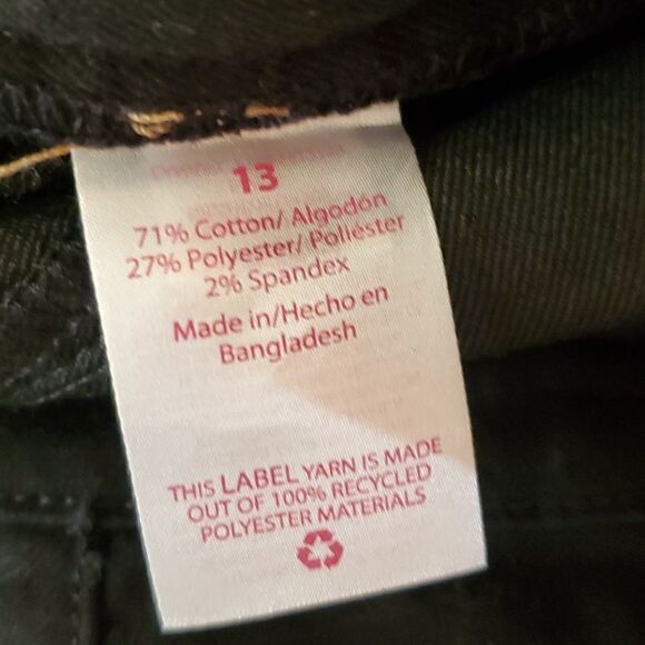 No Boundaries black pleated denim mini skirt size 13 - Picture 6 of 7